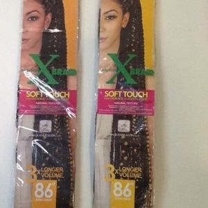 2 Packs Hollywood X Braid Extensions 86"